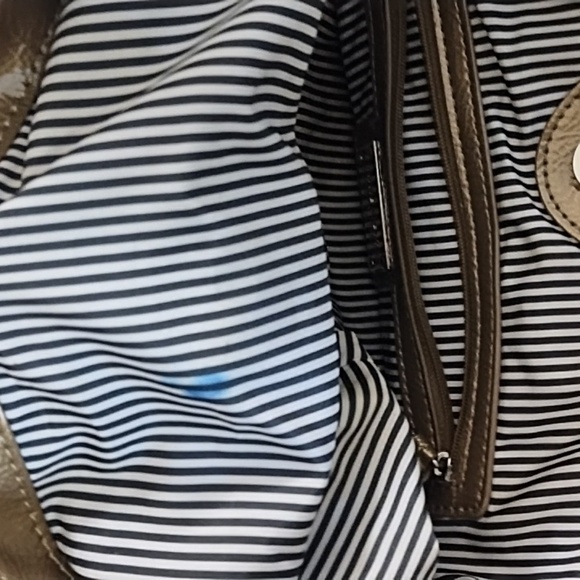 Gold Quilted Shoulder Bag with Chain Handles - Picture 11 of 16